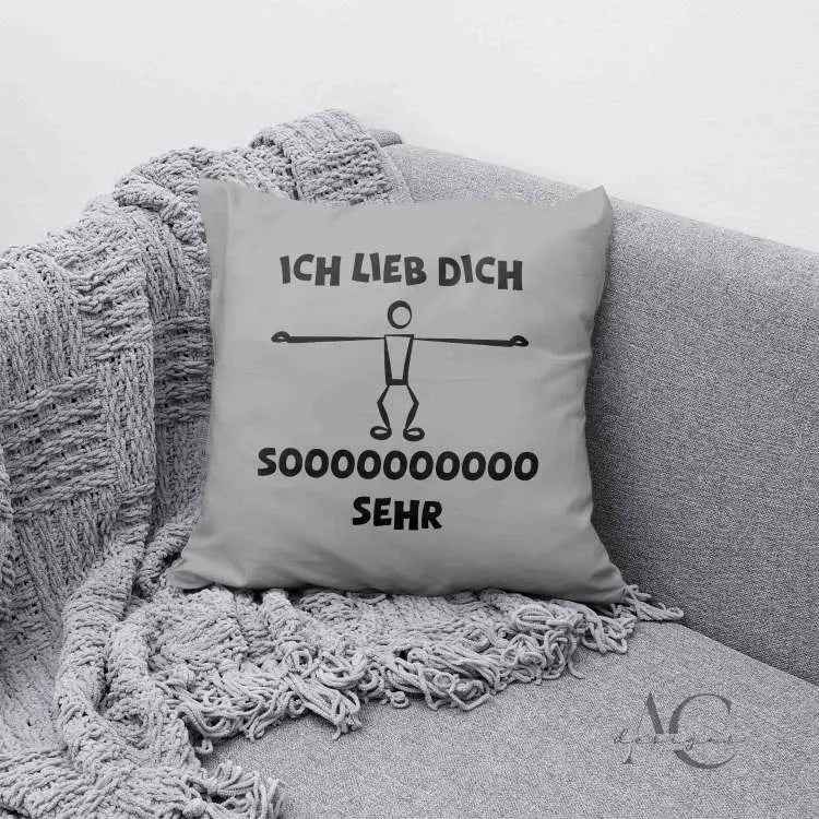 Kissenbezug ICH LIEBE DICH SOOO SEHR