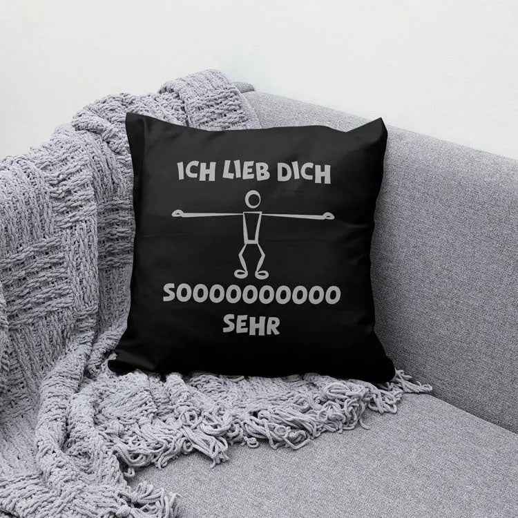 Kissenbezug ICH LIEBE DICH SOOO SEHR