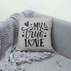 Kissenbezug MY TRUE LOVE