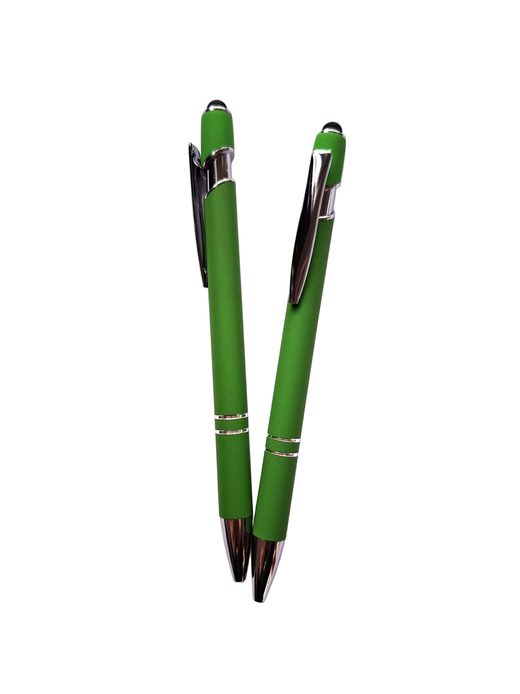 Eleganter Metall-Kugelschreiber in Grün mit personalisierter Lasergravur