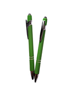 Eleganter Metall-Kugelschreiber in Grün mit personalisierter Lasergravur