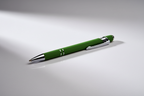Eleganter Metall-Kugelschreiber in Grün mit personalisierter Lasergravur