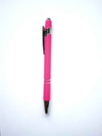 Eleganter Metall-Kugelschreiber in Pink mit personalisierter Lasergravur