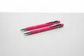 Eleganter Metall-Kugelschreiber in Pink mit personalisierter Lasergravur