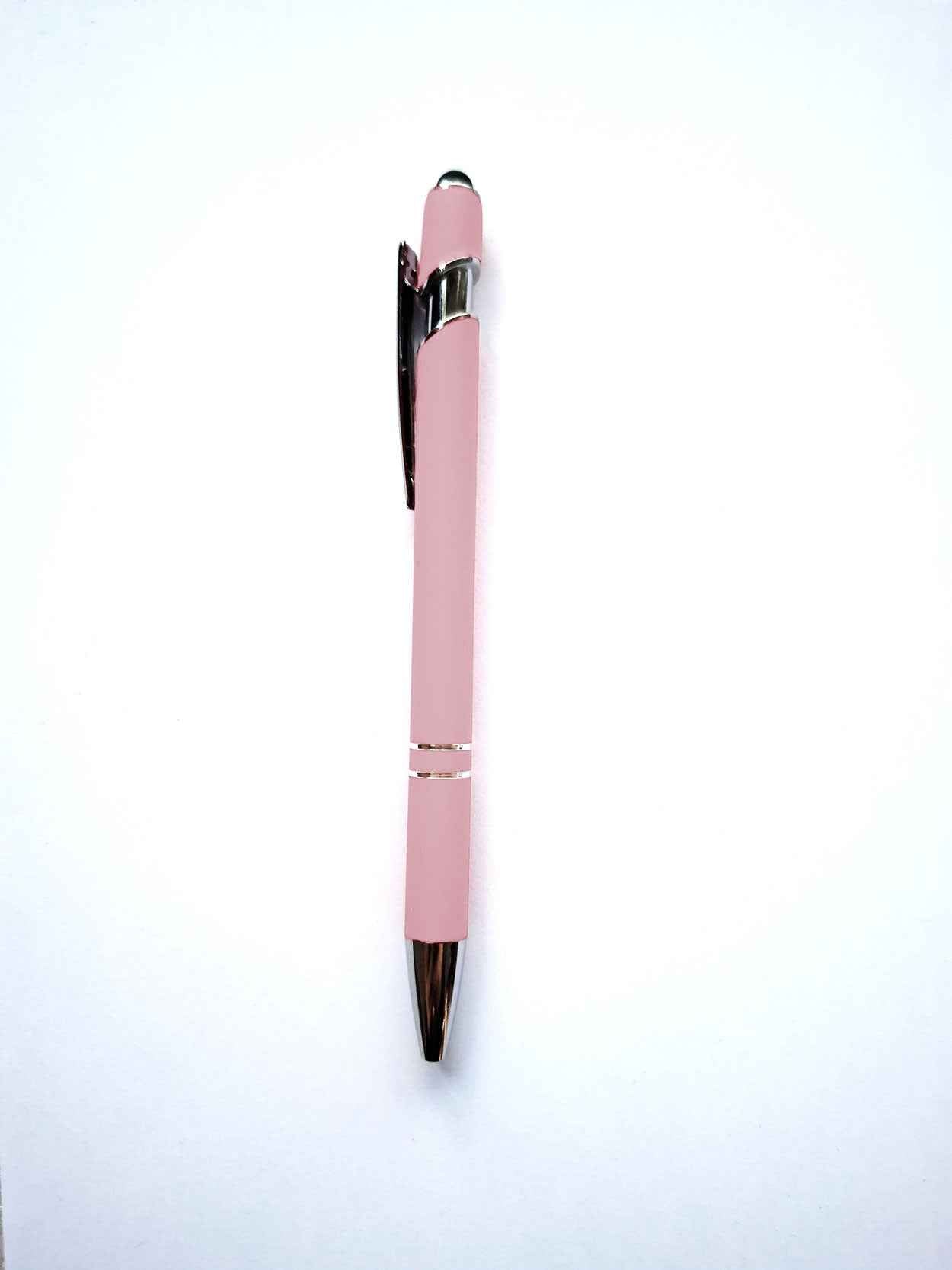 Eleganter Metall-Kugelschreiber in Rosa mit personalisierter Lasergravur