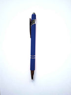 Eleganter Metall-Kugelschreiber in Royal Blau mit personalisierter Lasergravur