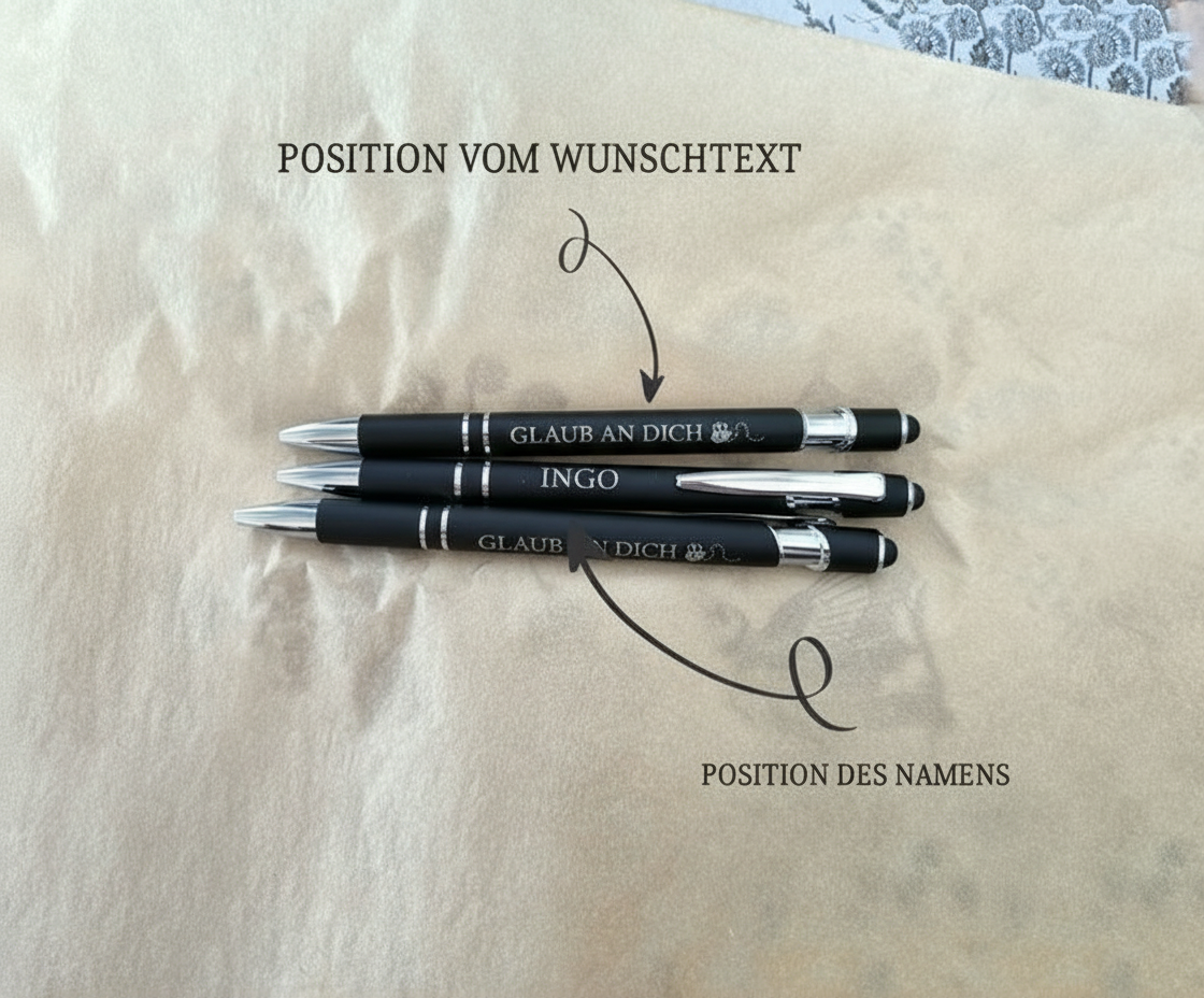 Eleganter Metall-Kugelschreiber in Navy mit personalisierter Lasergravur