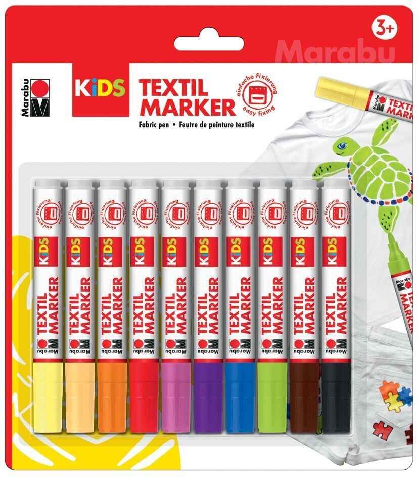 Marabu KiDS Textilmarker 10er Blister