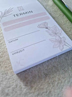 Praktischer Schreibblock TERMIN – 50 Blatt 120g Naturpapier | Hochwertig