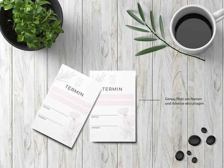 Praktischer Schreibblock TERMIN – 50 Blatt 120g Naturpapier | Hochwertig