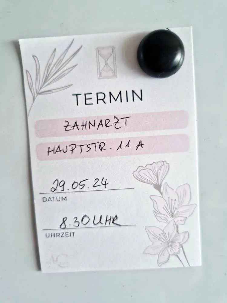 Praktischer Schreibblock TERMIN – 50 Blatt 120g Naturpapier | Hochwertig