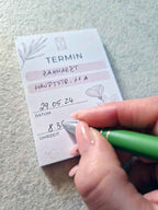 Praktischer Schreibblock TERMIN – 50 Blatt 120g Naturpapier | Hochwertig