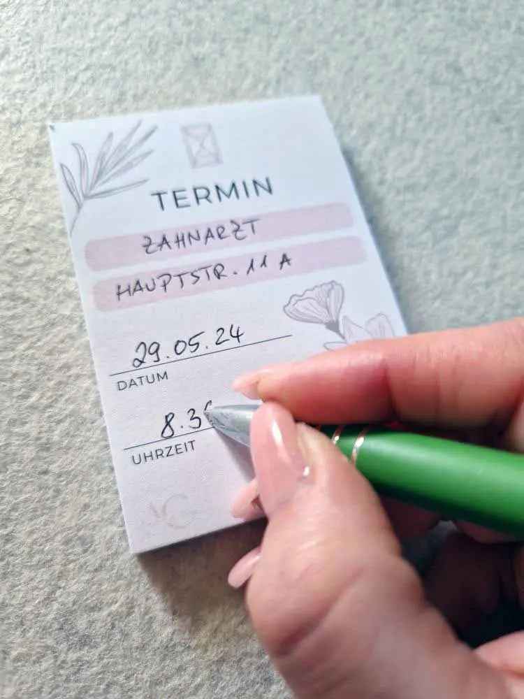 Praktischer Schreibblock TERMIN – 50 Blatt 120g Naturpapier | Hochwertig