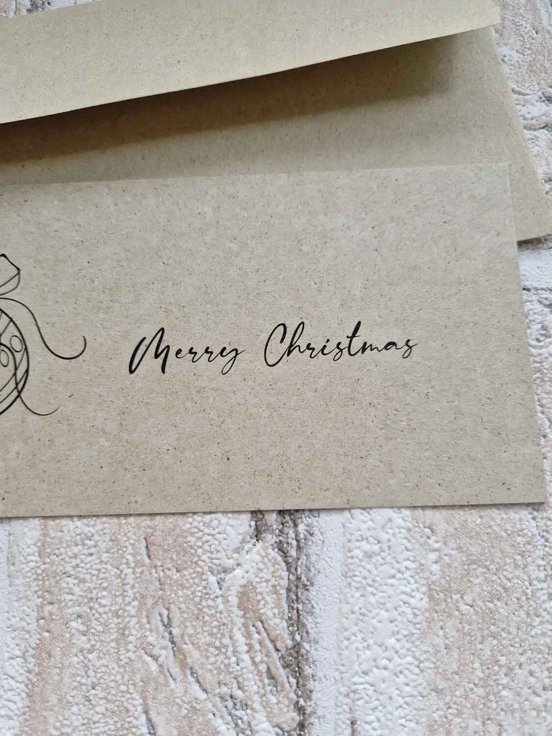 Postkarte - MERRY CHRISTMAS