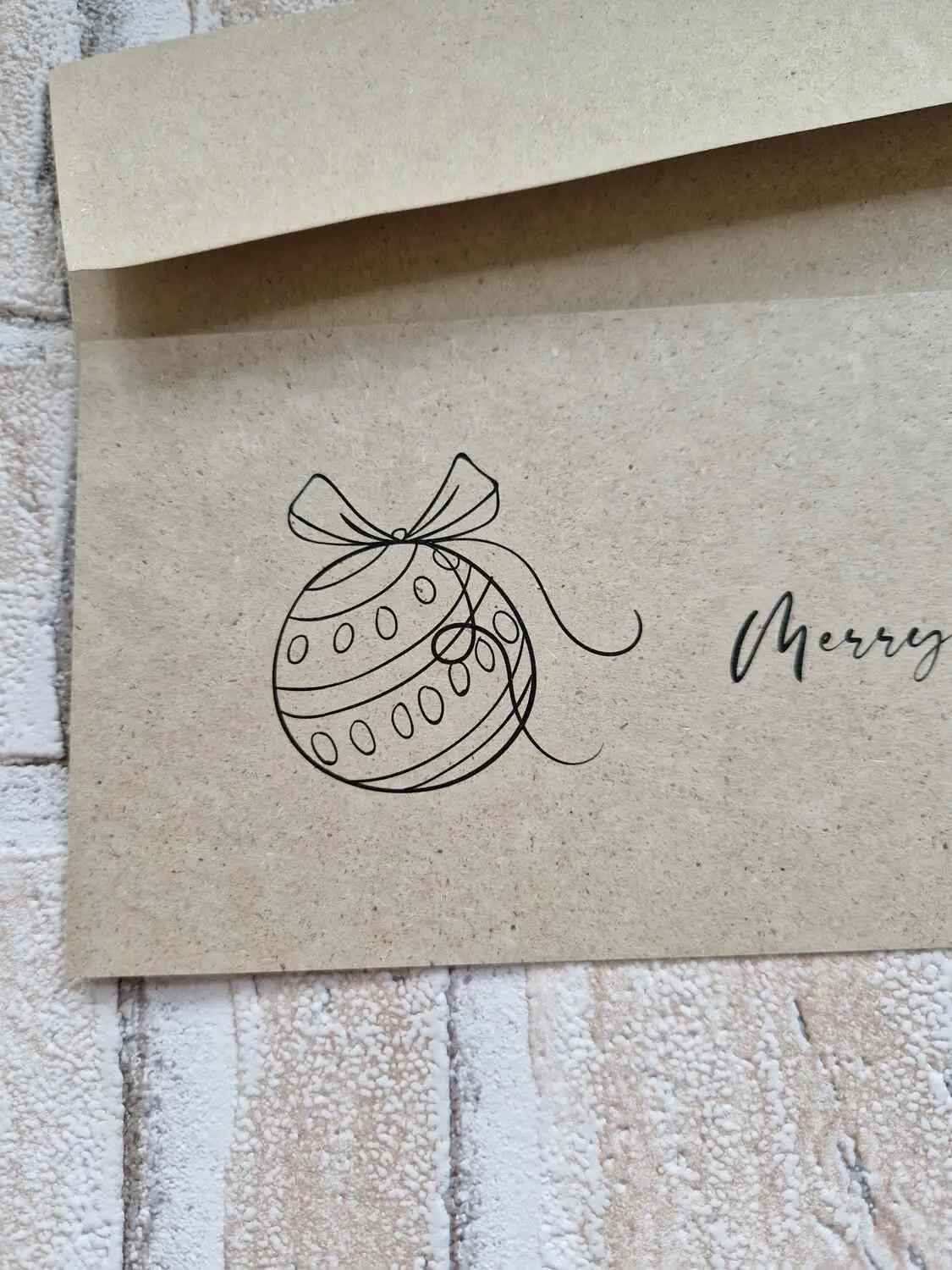 Postkarte - MERRY CHRISTMAS