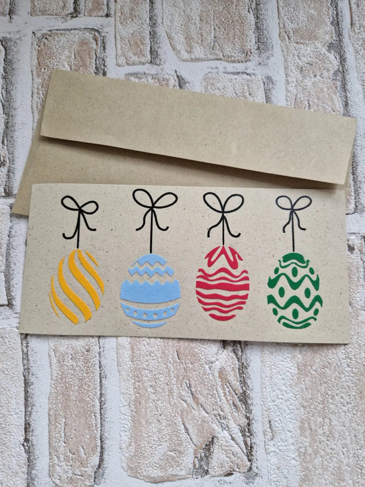 Postkarte - OSTEREIER MIT SCHLEIFE AC Designs