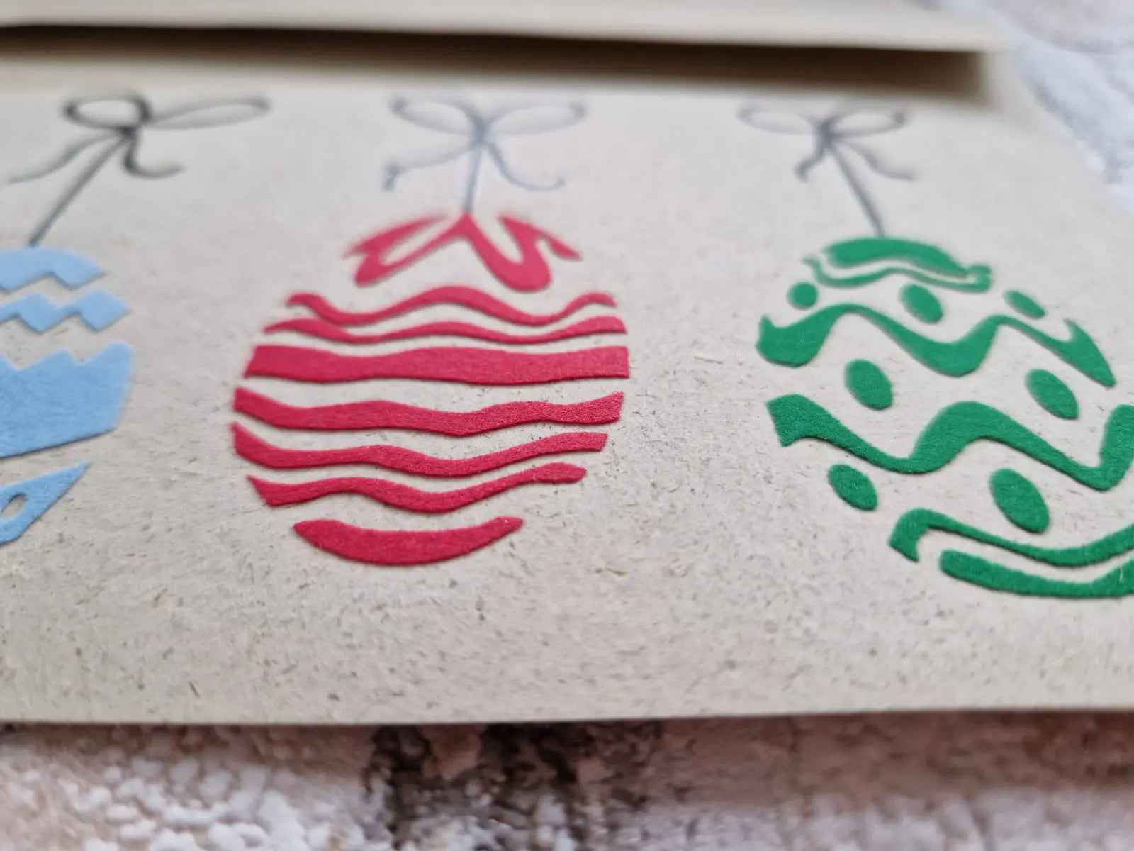 Postkarte - OSTEREIER MIT SCHLEIFE