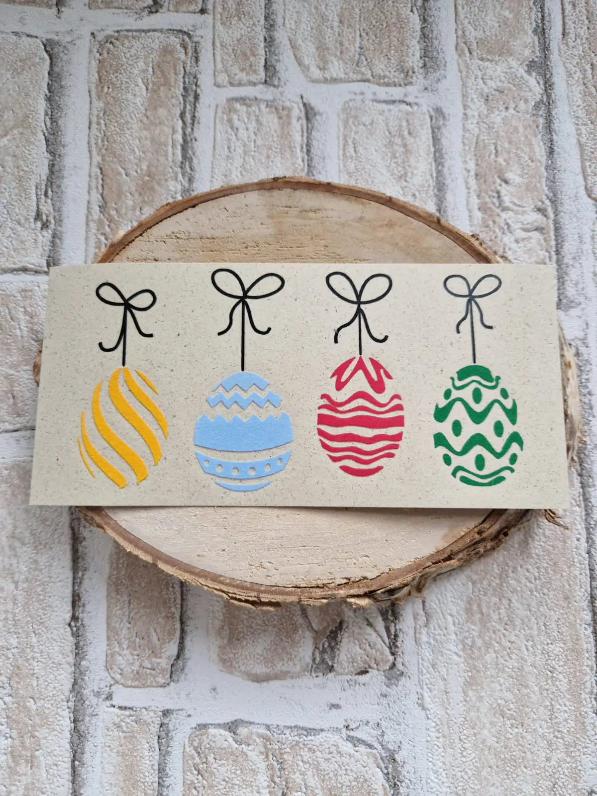 Postkarte - OSTEREIER MIT SCHLEIFE AC Designs