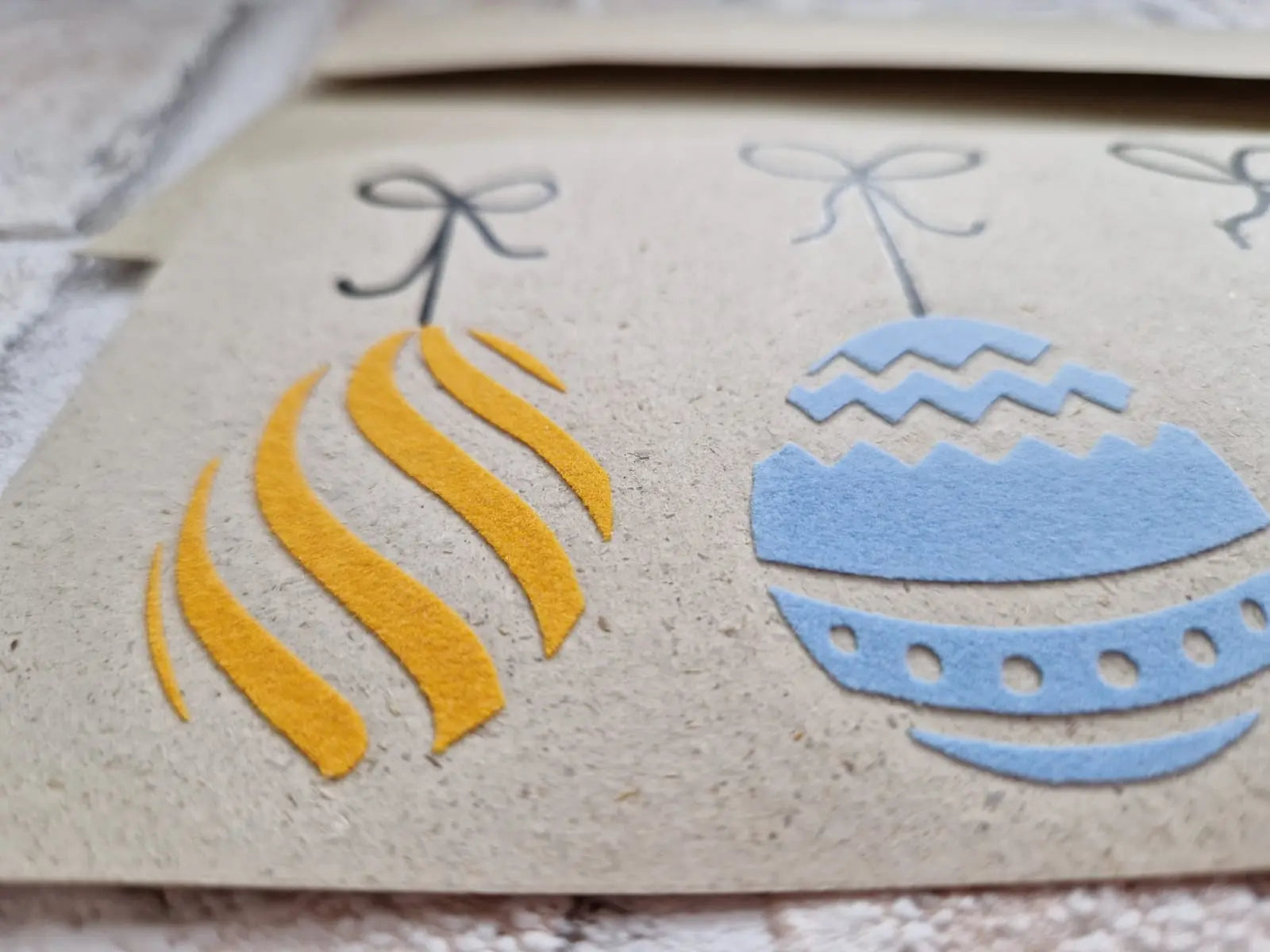 Postkarte - OSTEREIER MIT SCHLEIFE AC Designs