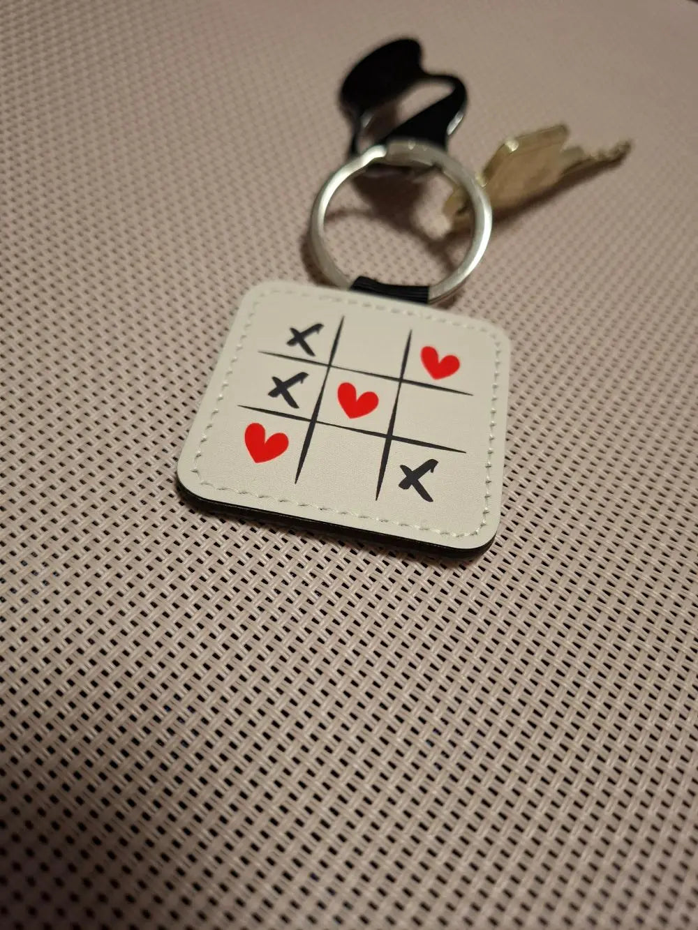 Schlüsselanhänger - TIC TAC TOE beige AC Designs