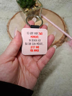 Schlüsselanhänger - TIC TAC TOE rosa AC Designs