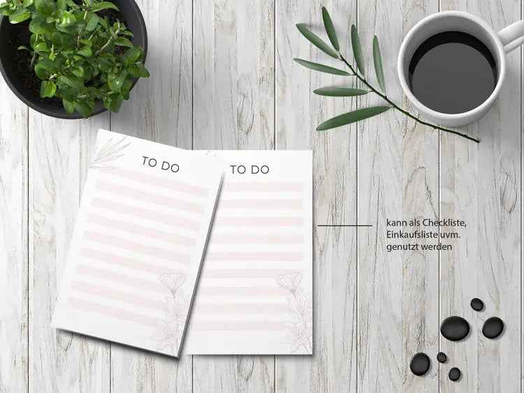 TO DO Schreibblock DIN A6 – Ideal für tägliche Aufgabenlisten & Notizen