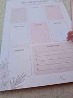 Schreibblock - WOCHENPLANER DIN A4 | Übersichtliche 7-Tage-Planung