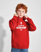 Bügelmotiv 'So sieht ein Schulkind aus' – Lustiges Geschenk zur Einschulung (17,5 x 15 cm, waschbar)