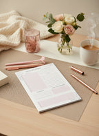 Schreibblock TAGESPLANER - DIN A5 | Tagesplanung, Termine & Aufgaben optimal organisieren - AC Designs