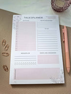 Schreibblock TAGESPLANER - DIN A5 | Tagesplanung, Termine & Aufgaben optimal organisieren - AC Designs