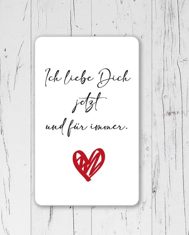 Taschenkarte - ICH LIEBE DICH AC Designs