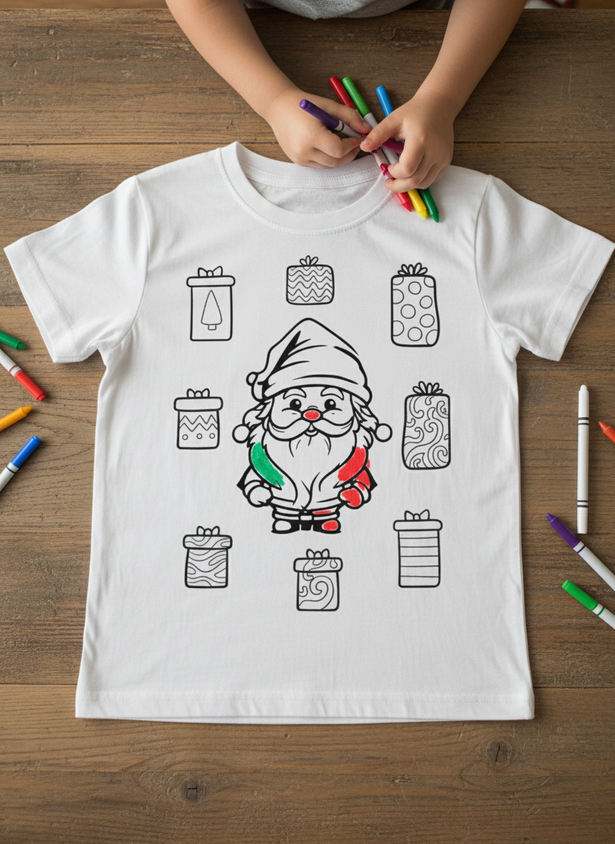 Ausmalbügelmotiv - WEIHNACHTSMANN