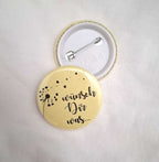 Pusteblumen-Button - WÜNSCH DIR WAS
