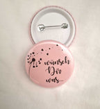 Pusteblumen-Button - WÜNSCH DIR WAS