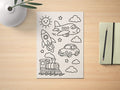 A4 Ausmalbild Download – Fahrzeuge | Malvorlage für Kinder & DIY Printable - AC Designs