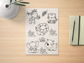 A4 Ausmalbild Download – Tierwelt | Malvorlage für Kinder & DIY Printable - AC Designs