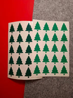Aufkleber Bogen - TANNENBAUM - AC Designs