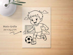 Ausmalbügelmotiv Fußball – Kreativer Spielspaß für kleine Fußballfans - AC Designs