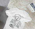 Ausmalbügelmotiv Fußball – Kreativer Spielspaß für kleine Fußballfans - AC Designs