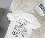 Ausmalbügelmotiv Fußball – Kreativer Spielspaß für kleine Fußballfans - AC Designs