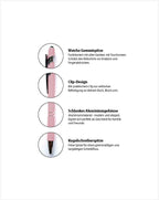 Eleganter Metall-Kugelschreiber in Rosa mit personalisierter Lasergravur