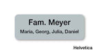 Briefkastenschild mit Gravur – Personalisiertes Namensschild für Familien | 70x25 mm - AC Designs