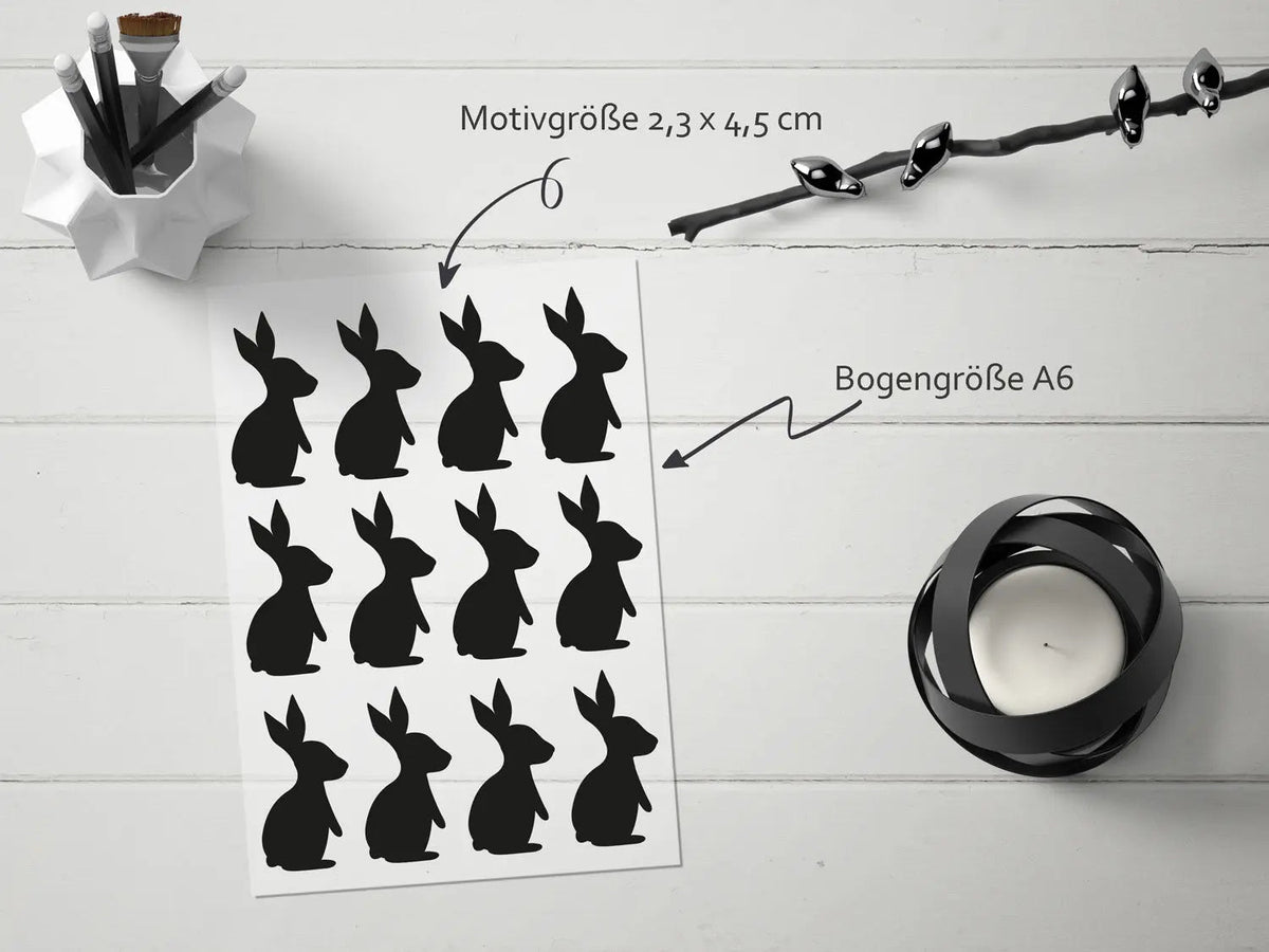 Bügelmotiv Bogen - HASE - AC Designs