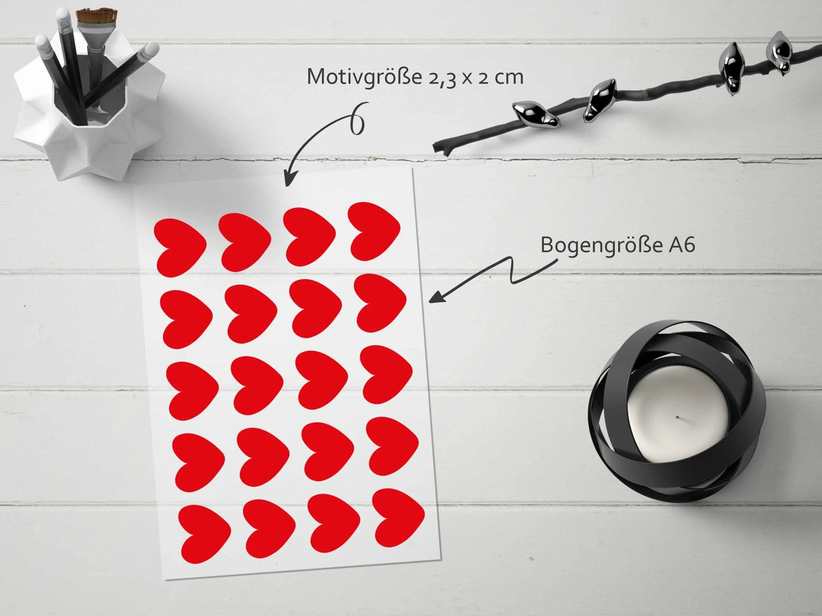 Bügelmotiv Bogen - HERZ - AC Designs