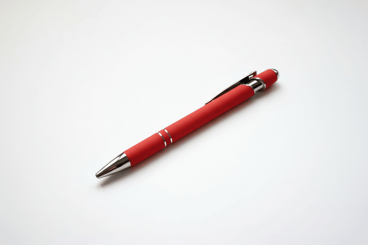 Eleganter Metall - Kugelschreiber in Coral mit personalisierter Lasergravur - AC Designs