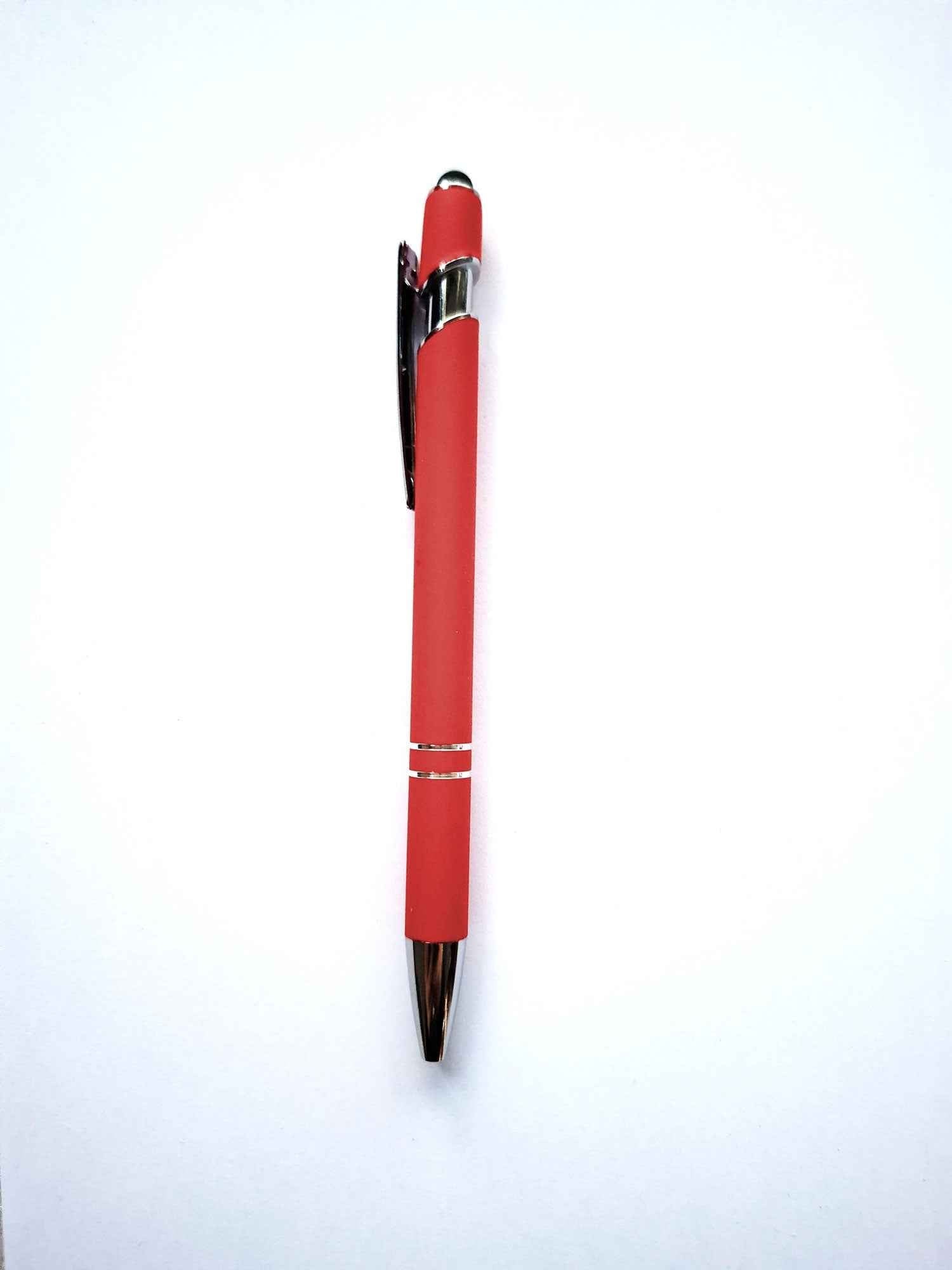 Eleganter Metall - Kugelschreiber in Coral mit personalisierter Lasergravur - AC Designs