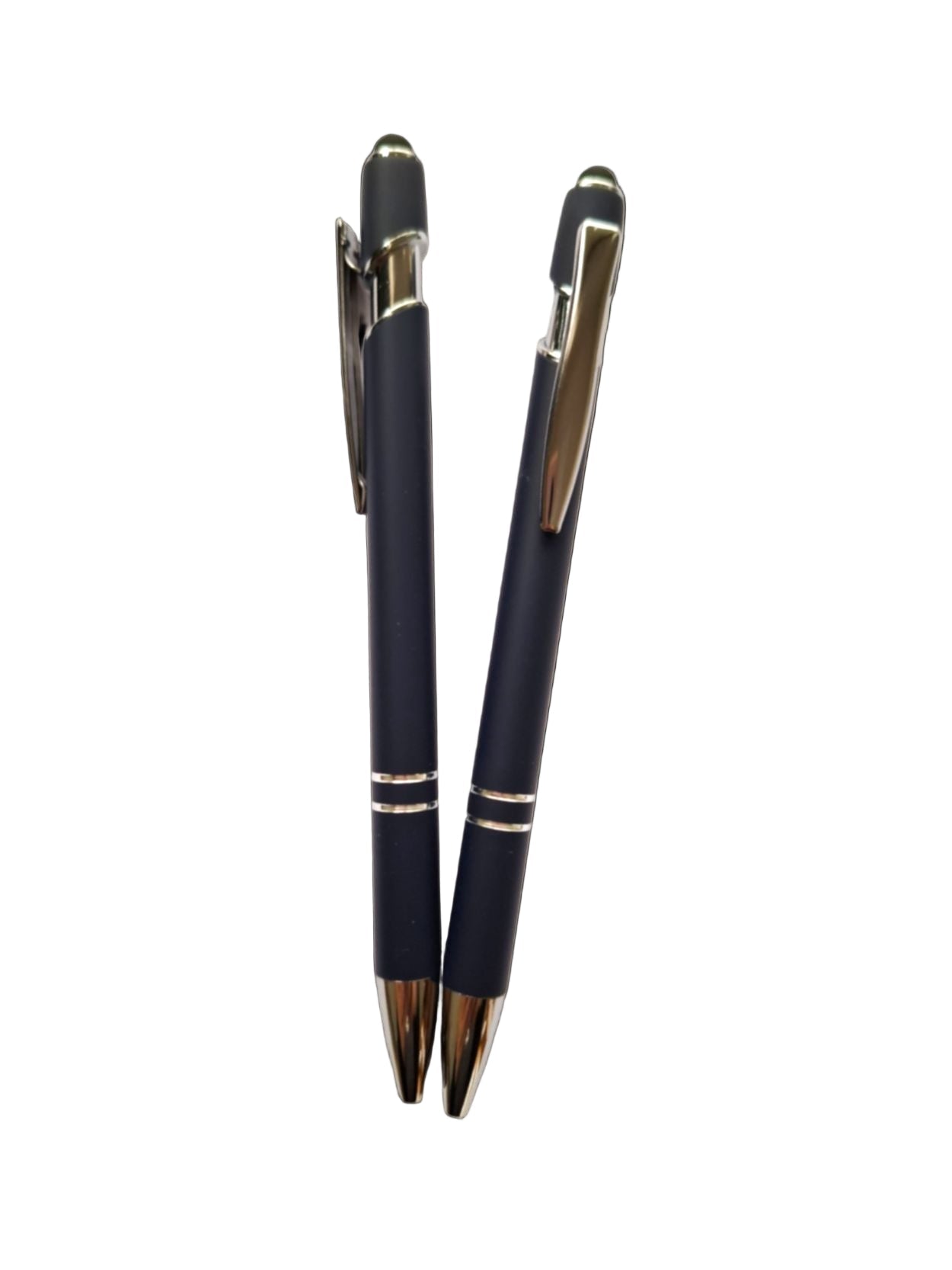 Eleganter Metall-Kugelschreiber in Navy mit personalisierter Lasergravur - AC Designs