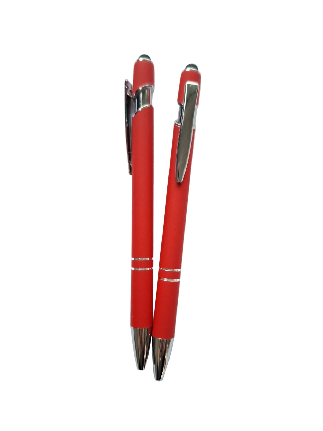 Eleganter Metall-Kugelschreiber in Rot mit personalisierter Lasergravur - AC Designs