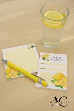 Frischer Zitronen-Twist - Dein Notiz- & Termin-Bundle mit Kugelschreiber - AC Designs