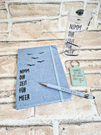 Geschenkbox Meer – Notizbuch Set mit Becher & Schlüsselanhänger | Maritime Geschenkidee - AC Designs